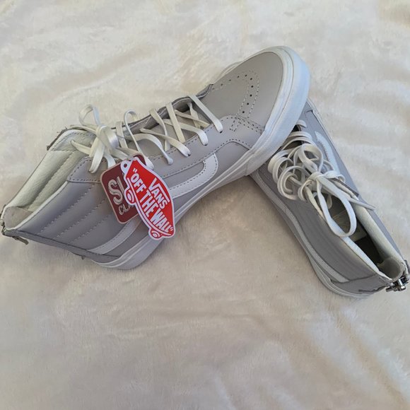 Vans Shoes - Vans Sk8-Hi Slim Zip - Leather - Women's size 7.5